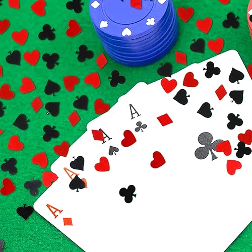 Miniatura 9 de Honbay Confeti de fiesta de casino de 212oz confeti Viva Las Vegas para fiesta papel de aluminio confeti metálico lentejuelas de juego noche