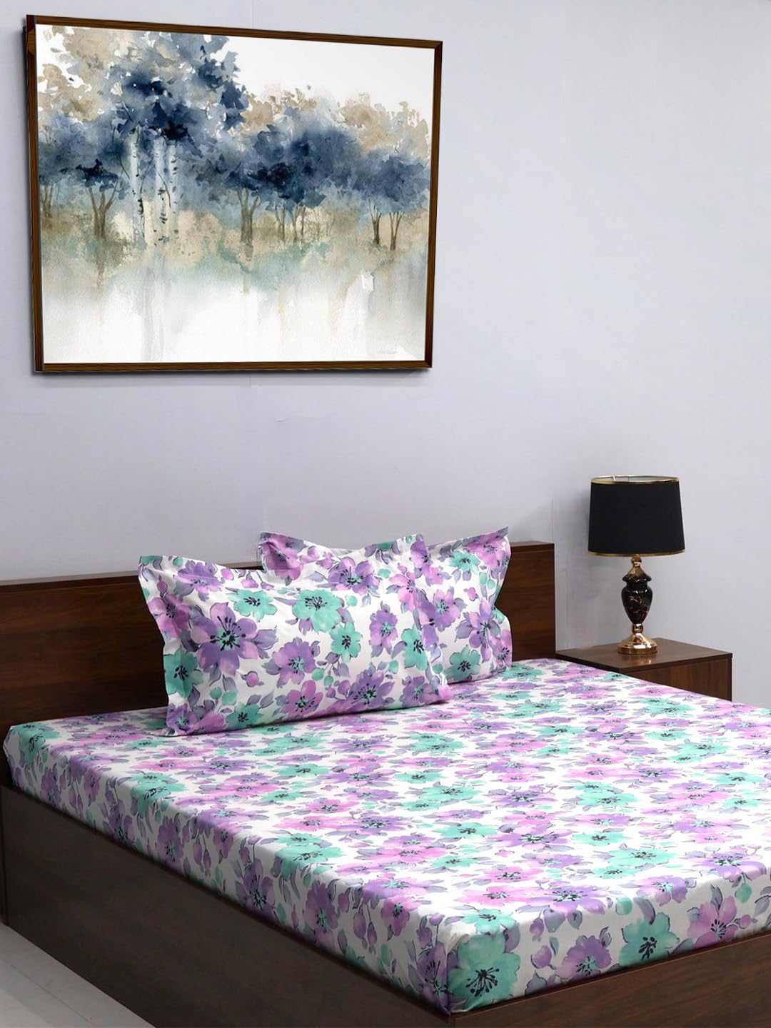 Bombay Dyeing King Sheet Set - 100% Cotton -10