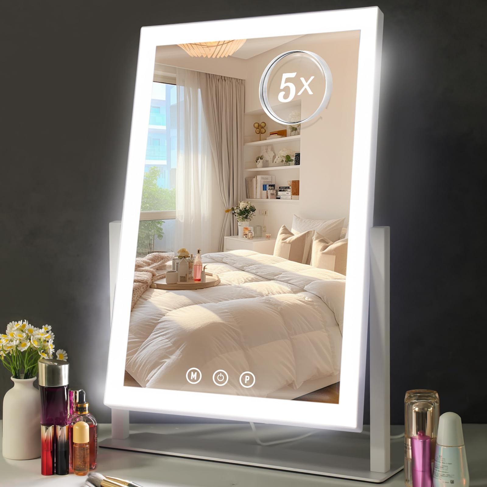 Amazon.com - Lighted Makeup Mirror, Hollywood Vanity Mirror with 