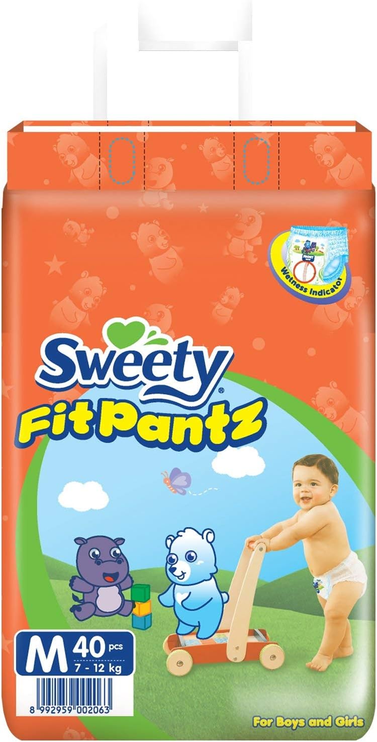 Baby Diapers Pants, Medium (Pack of 40)