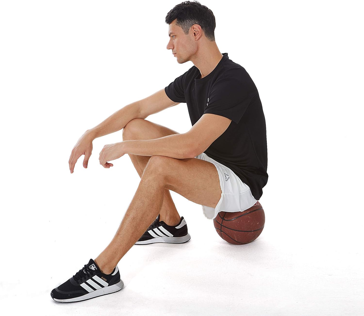 SILKWORLD Men's Running Stretch Quick Dry Shorts with Zipper Pockets(Pack of 2,3) - Image 6