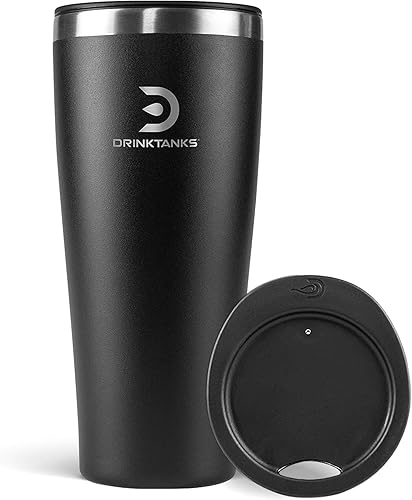 Miniatura 7 de DrinkTanks - Vaso aislado para manualidades, taza de acero inoxidable, vaso de 20 onzas con tapa, vaso de acero inoxidable para agua, café, cerveza,