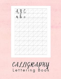 Calligraphy Lettering Book: Modern Calligraphy Practice Sheets - 160 sheet pad