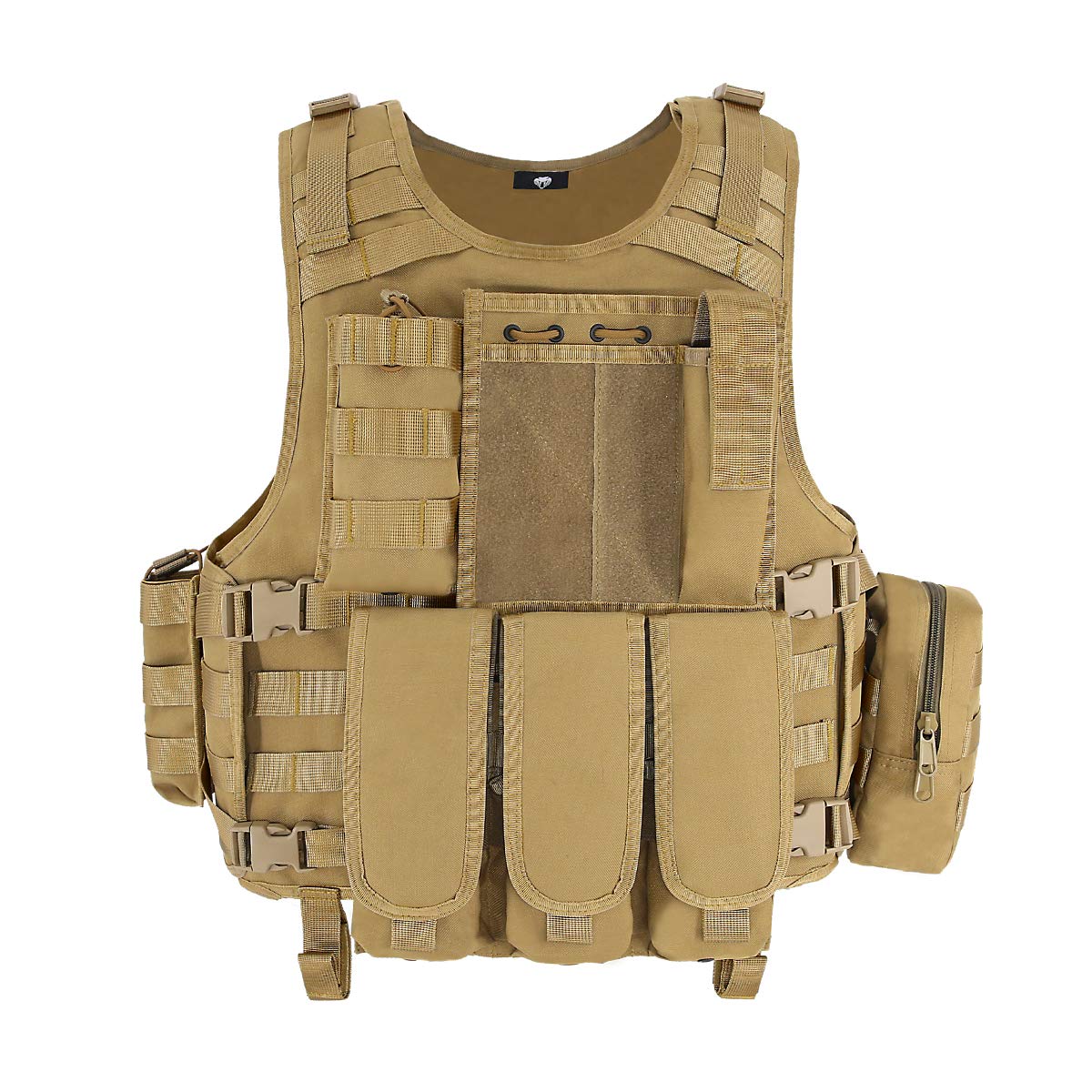 MGFLASHFORCE Tactical Airsoft Vest Adjustable Modular Paintball Vest