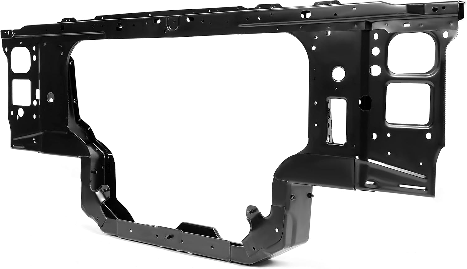 Radiator Support Compatible with 1992 1993 1994 1995 1996 1997 1998 Ford F250 F350 7.3L Diesel Pickup Super Duty Replacement for FO1225249 Black