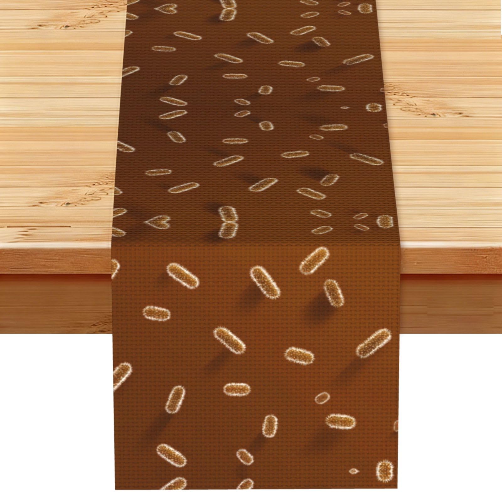 Pure background illustration Linen Feel Table Runner Wedding Party Home Decoration