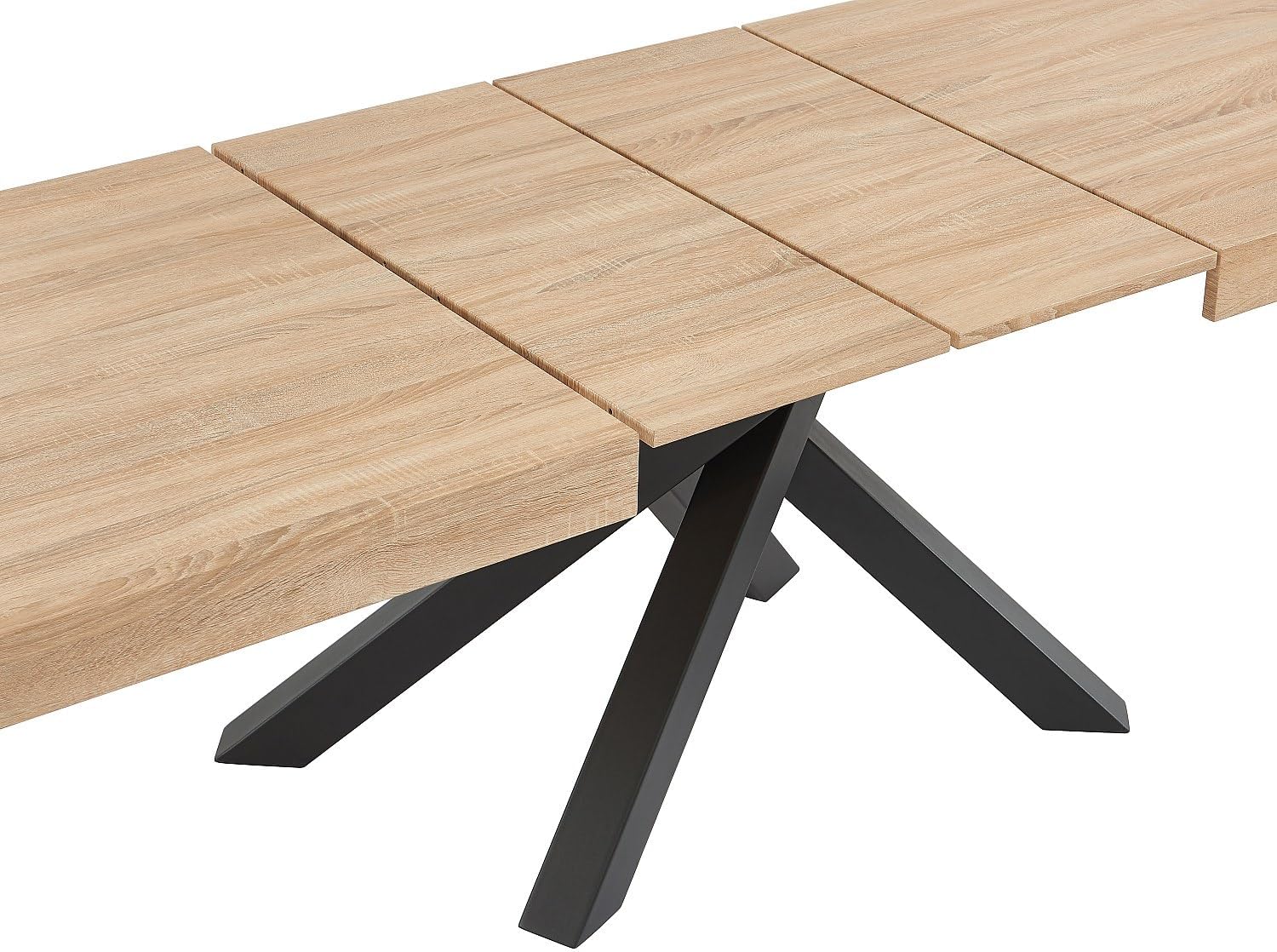 The Vente-unique CATONAV table fully extended, showing the two extension leaves in place