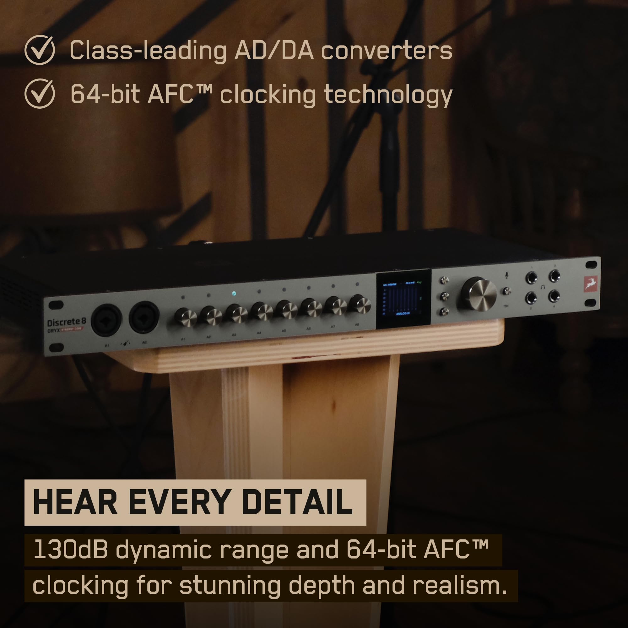 Antelope Audio Discrete 8 Oryx, USB-C 8 Channel Audio Interface, 8