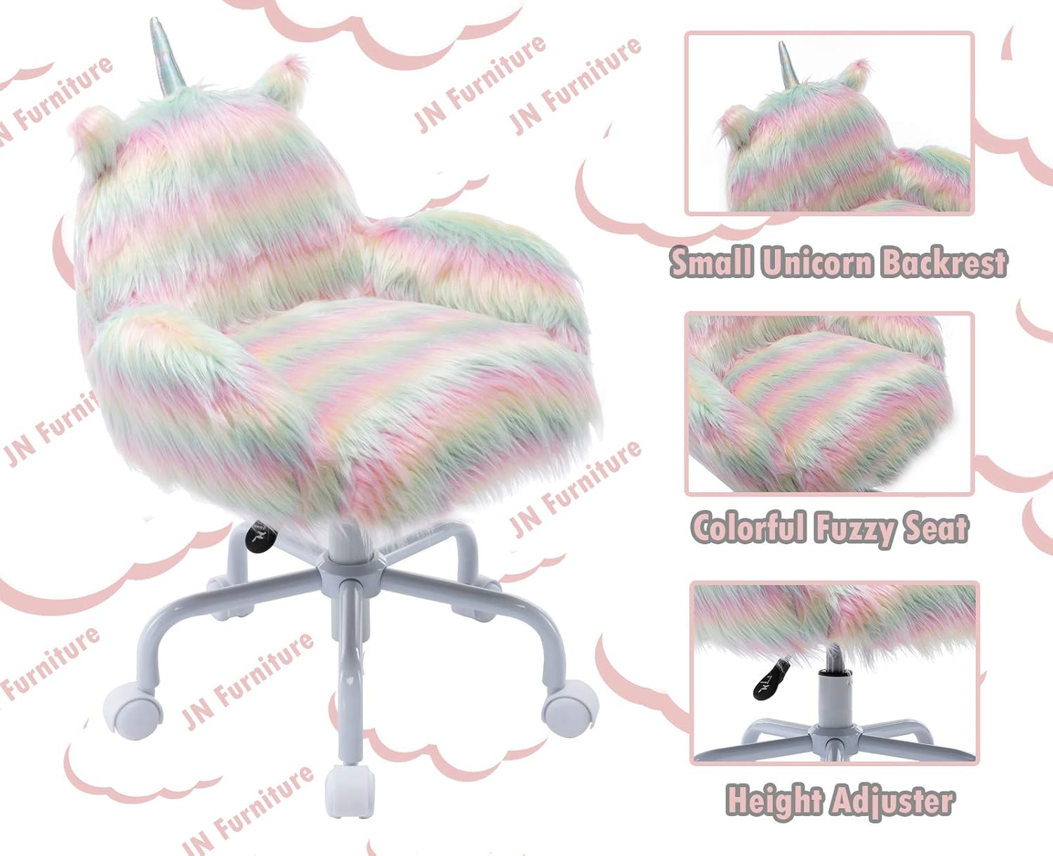 Buy Janoray Kids Chair Fuzzy Desk Chair Cute Colorful Reading Chair White Metal Base For School Bedroom Study Buy Janoray Kids Chair Fuzzy Desk Chair Cute Colorful Reading Chair White Metal Base For School Bedroom Study