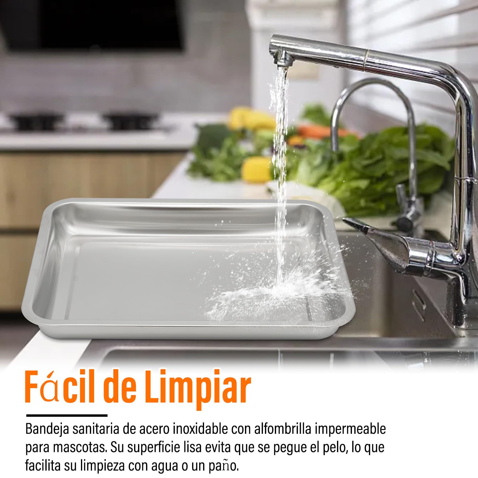 Comedero Para Conejos, Henero MetáLico Para Conejos con Alfombrilla Impermeable y Bebedero Dispensador Para Hamsters, PequeñOs Animales DoméSticos Comedero AutomáTico