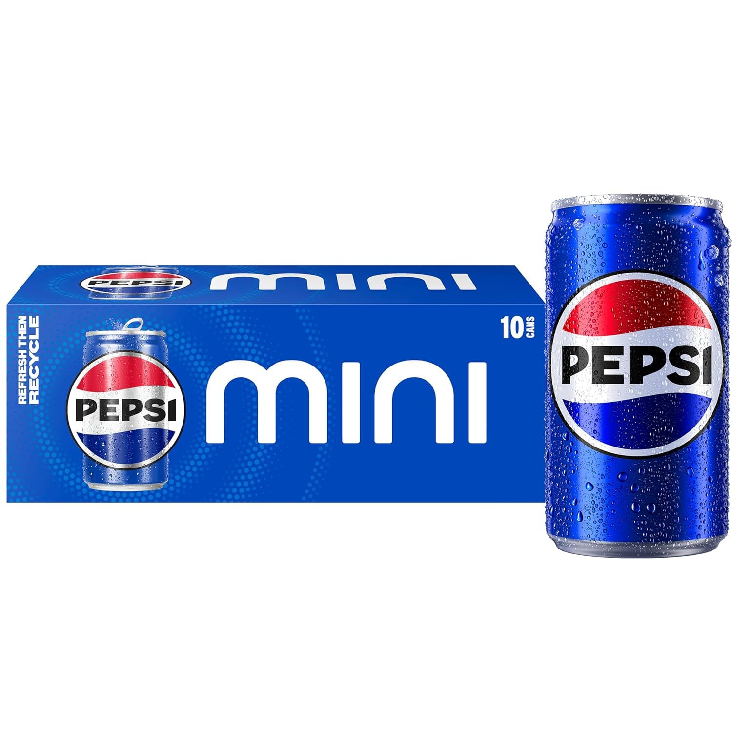 Cola Soda Pop, 7.5oz Mini Cans (10 Pack)
