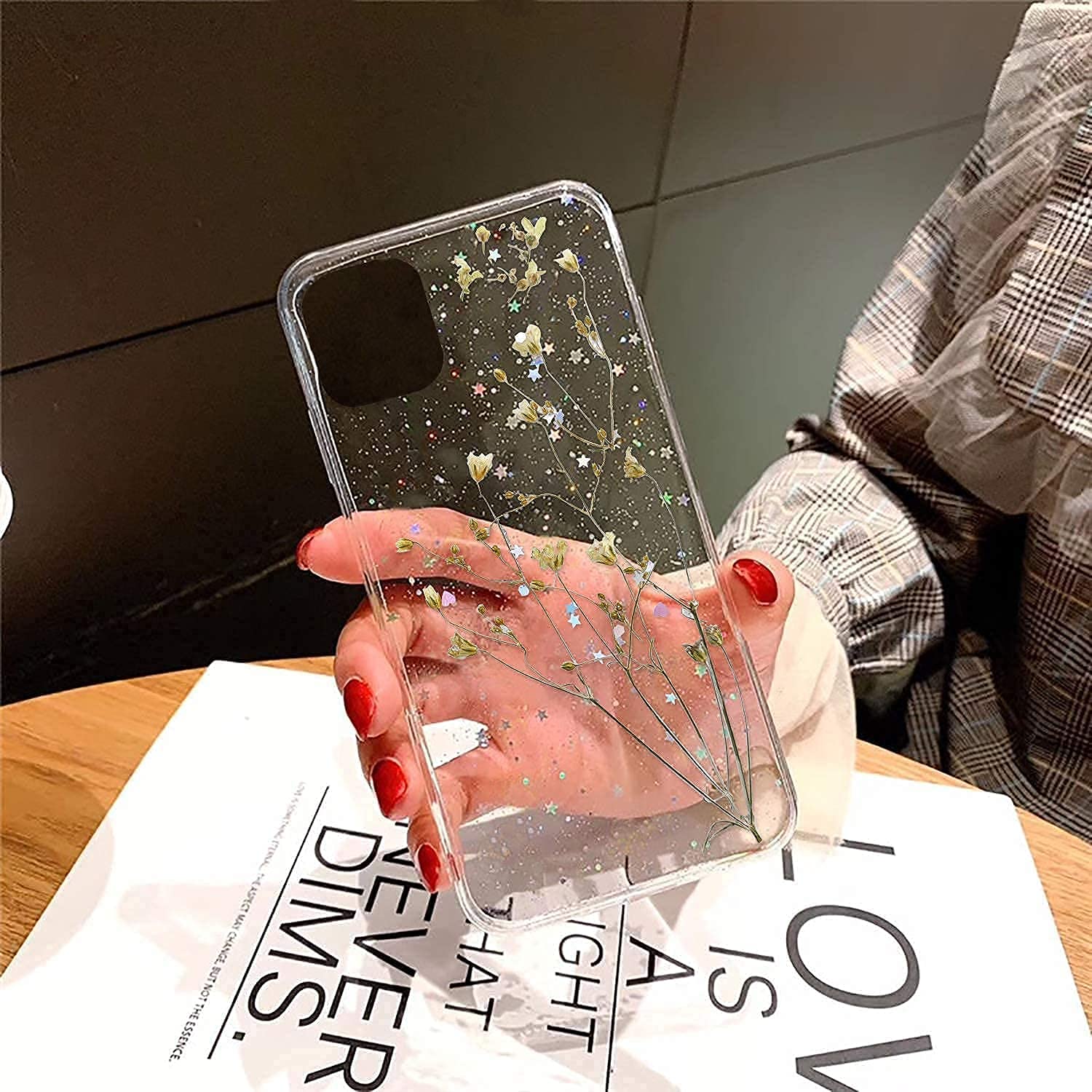 KC Back Cover for Vivo V23 5G, Epoxy Real Dried Flowers Floral Soft Silicone Case (Transparent) (B0BJVZH2KJ) Amazon Price History, Amazon Price Tracker