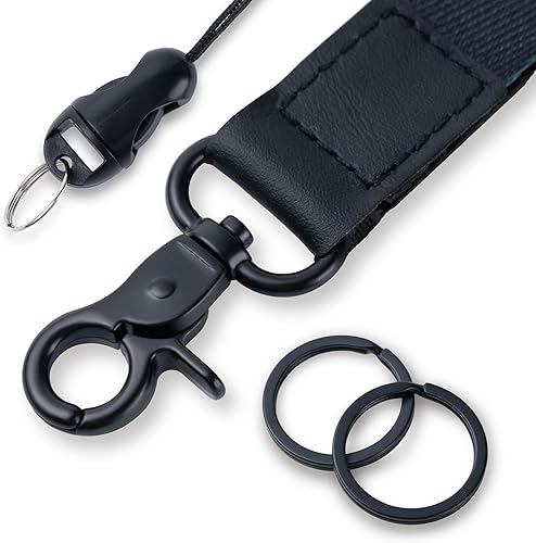 Miniatura 3 de CADONO Llavero con cordón para la muñeca de mano, llavero de pulsera para mujeres y hombres, insignias de identificación para llaves de automóvil,