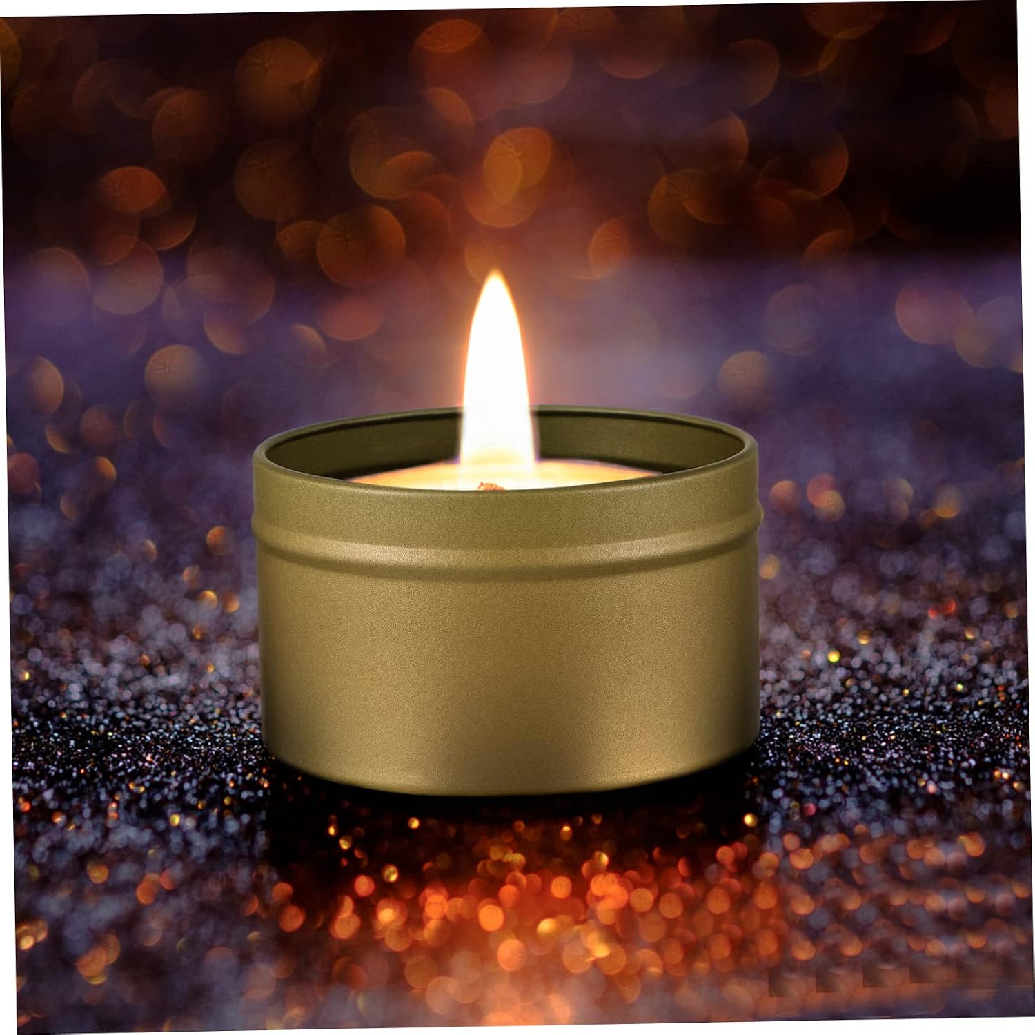 Tofficu 16pcs Candle Making Jars Screw Lids Portable Tinplate Storage Containers for Handmade Candles Lightweight and Small Canisters
