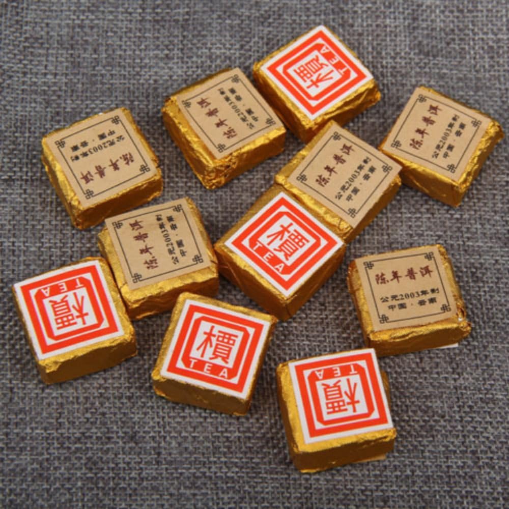 Yunnan Dojrzała Czarna Herbata Puerh Qiaomu Mini Square Brick Small Tuocha 500g