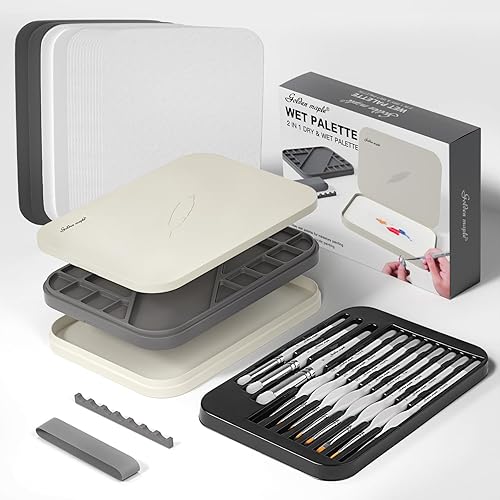 Wet Pallet for Painting Miniatures - Golden Maple 2 in