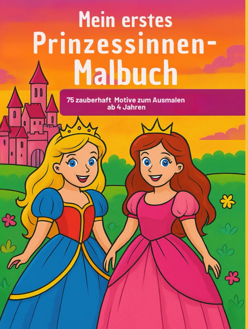 Mein erstes Prinzessinnen-Malbuch – 75 zauberhafte Motive zum Ausmalen für Mädchen ab 4 Jahren