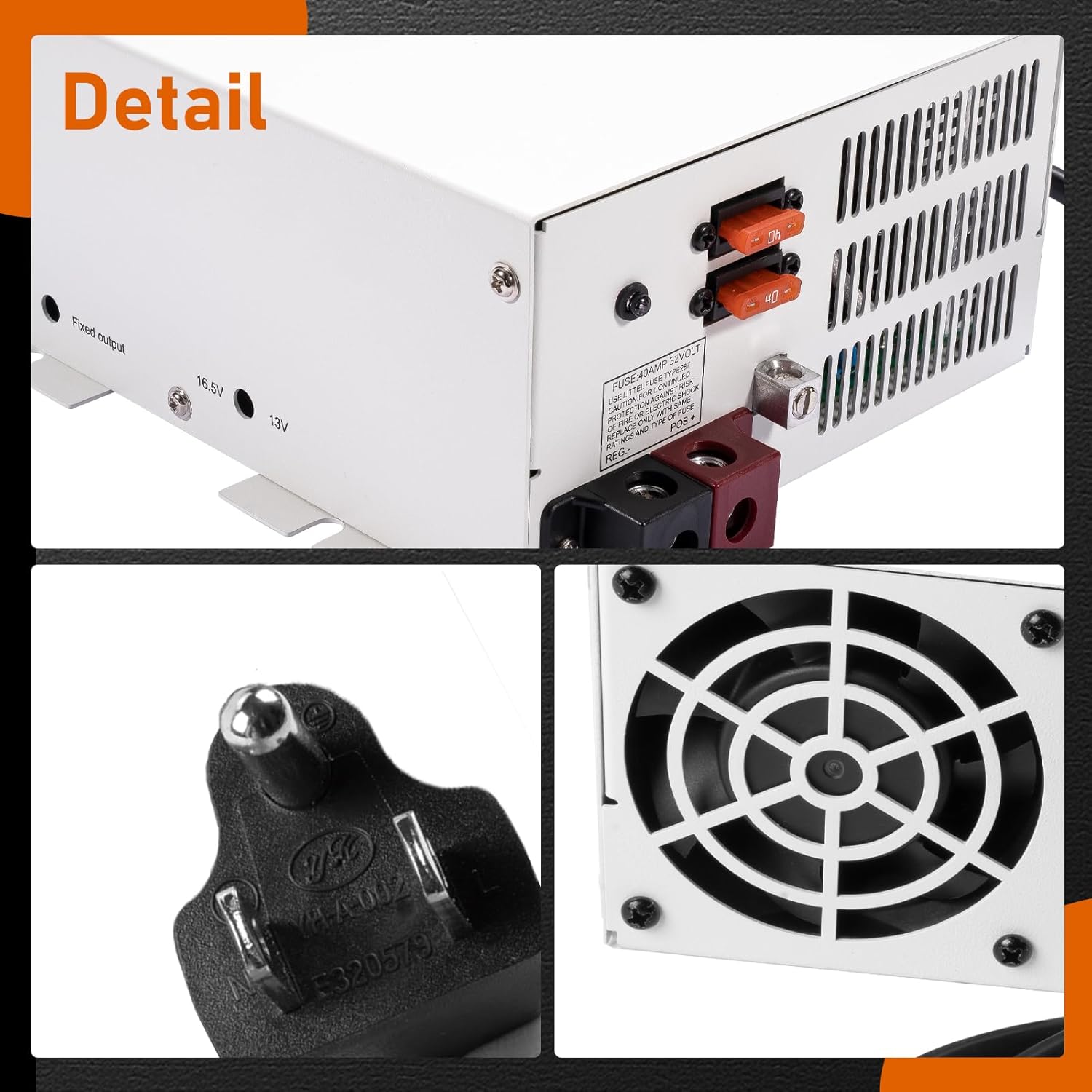 WF-9860 60 AMP RV Power Converter Replacement 110/120 VAC to 12V DC Camper Inverter Converter