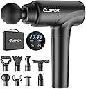 Elefor Massage Gun Deep Tissue,Percussion Back Massager Gun for Athletes Muscle Massage Gun for Pain Relief with 8 Massage Heads & 20 Speeds (Matte Black)