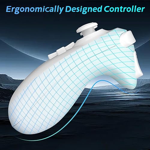 Miniatura 4 de OSTENT Extensión Wireless Pro Controller para Nintendo Wii U Gamepad Consola Color Blanco