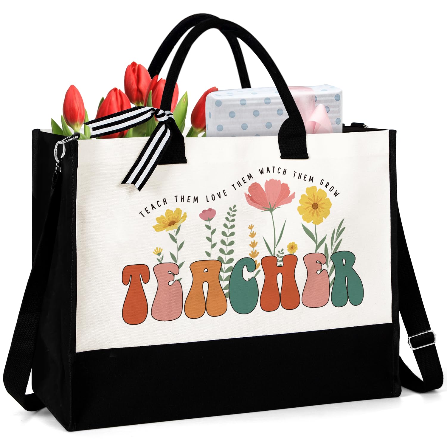 UAREHIBY Teacher Appreciation Gifts for Women with Tote Bag Back To School Gift Thank You Teacher Gifts from