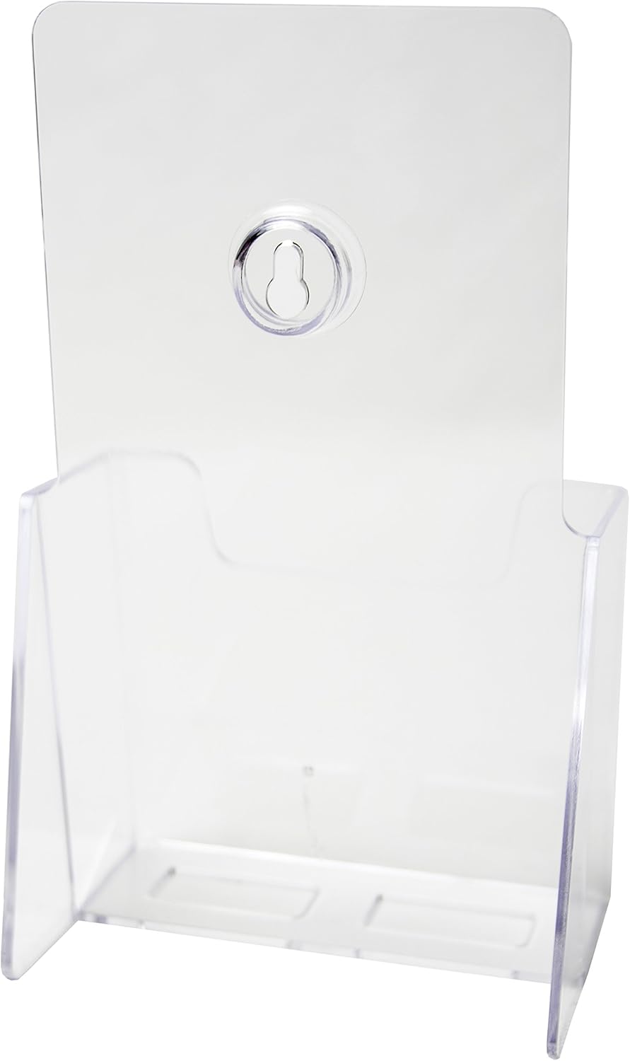 Clear-Ad - LHF-K200 - Clear Acrylic Wall Mount Time Card Holder - Brochure, Envelope, Bookmark, Pamphlet, Rack, Post & Index Card Holder 4x9 (Pack of 10)
