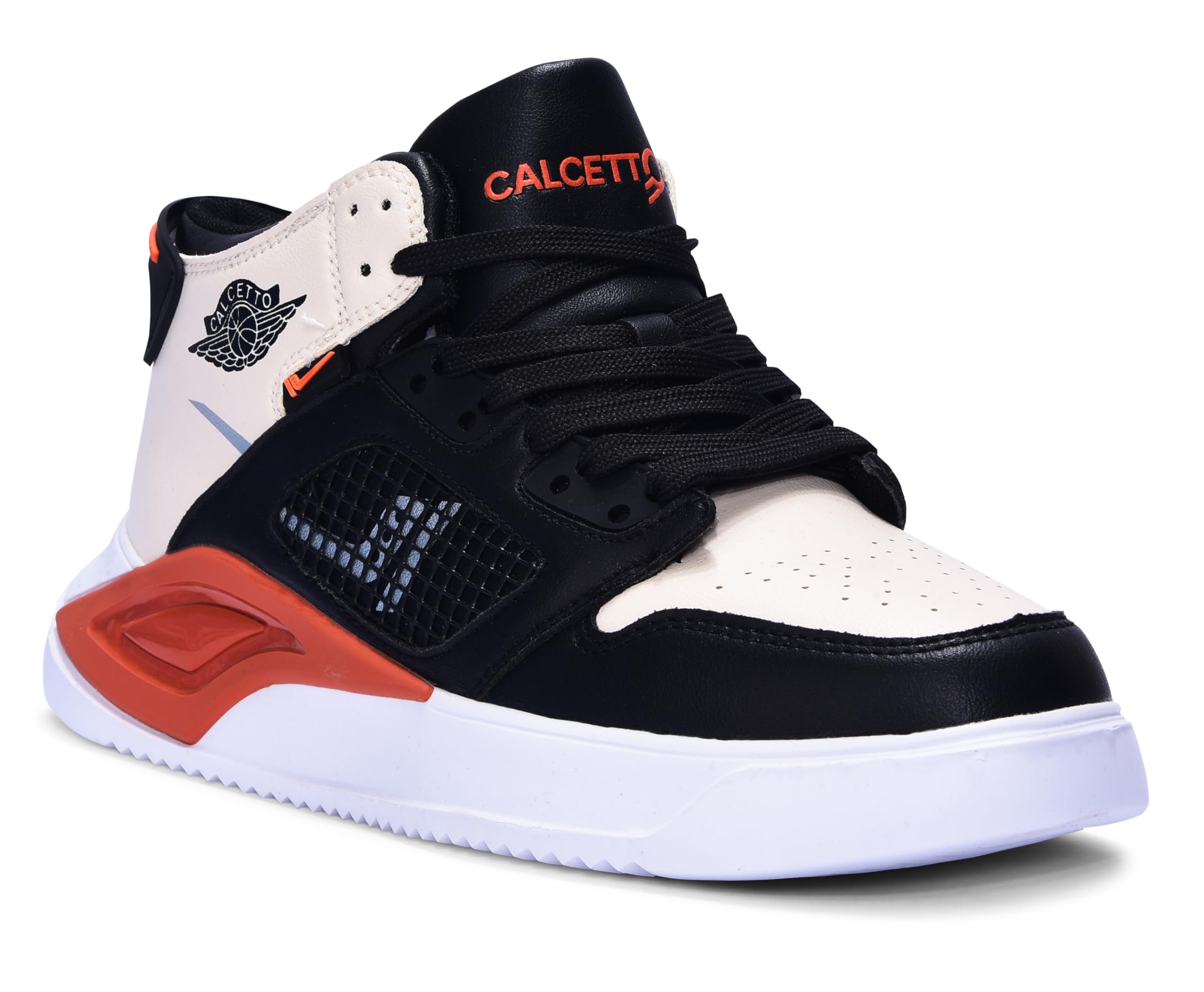 calcetto Lightweight Casual Mens Premium Trending Sneakers Shoes CLT-0974 Black Beige (B0CR7GFMWK) Amazon Price History, Amazon Price Tracker