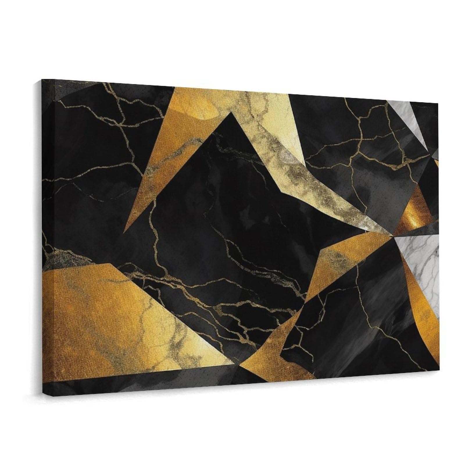MXDLKSWPOH Canvas Wall Art for Living Room Prints Aesthetic Poster Canvas Paintings Prints Black Marble Pictures ArtWork Office Wall Decor Modern Abstract Wall Art for Bedroom Home Decor 30x40 Cm
