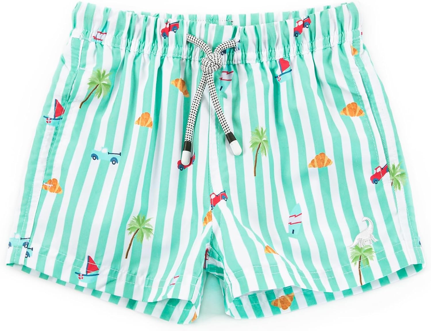 SURF CUZ Surfcuz Little Boys Swim Trunks UPF 50+ Toddler Beach Shorts Swimsuit Kids Quick Dry Swimwear