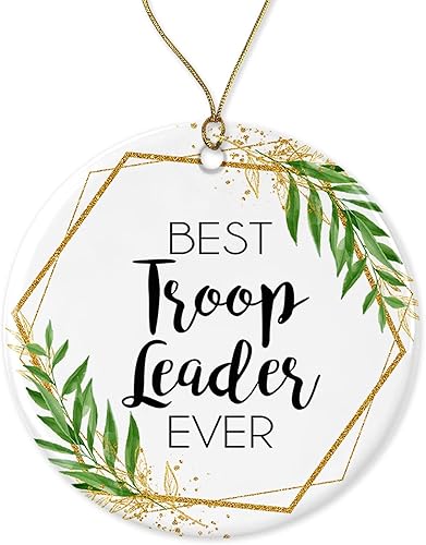Troop Leader Christmas Ornament - Christmas Ornament Gift for Troop Leader - World's Best Troop Leader - Best Troop Leader Ever - Troop Leader Gifts