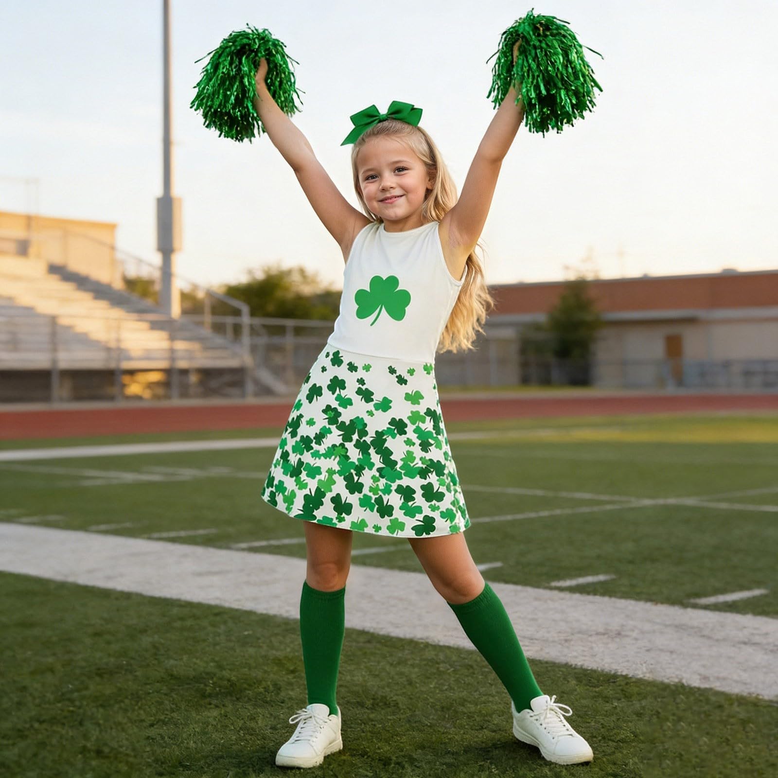 Generisch Faschingskostüme Junge - Elegantes Cheerleader-Kostüm für Mädchen Perfekt für Auftritte Cosplay Veranstaltungen