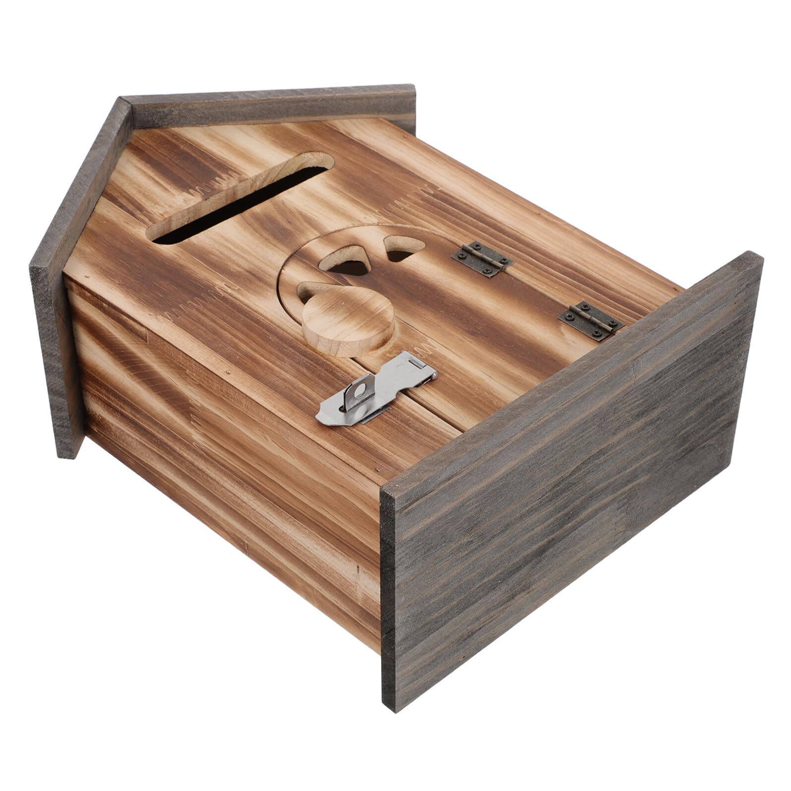 Boîte aux lettres murale en bois véritable pour sécuriser votre courrier de bureau