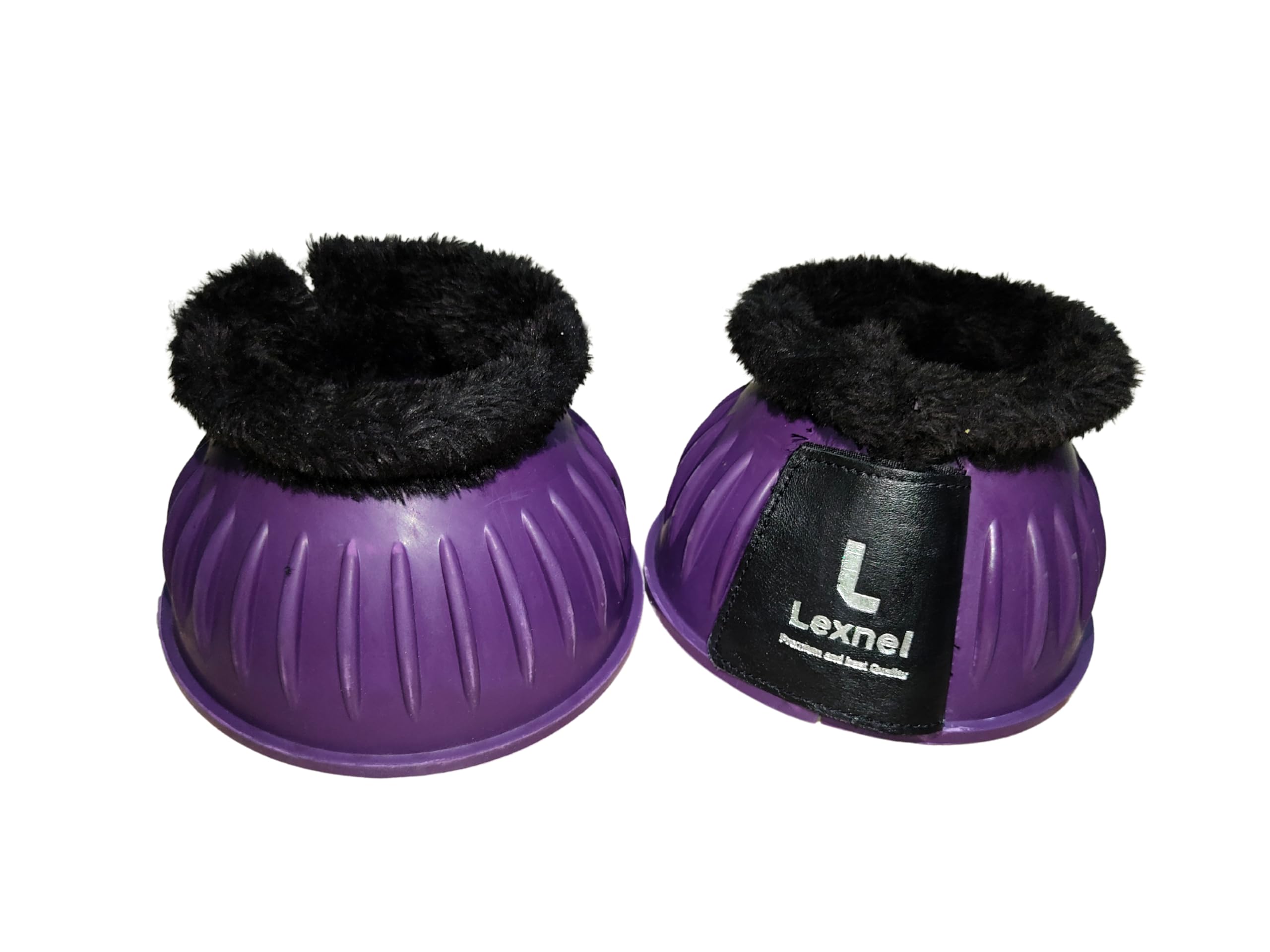 Rubber Bell Boots, Durable Bell Boots for Horse - Superior Hoof Protection and Comfort (Purple, XL), X-Large - Image 3