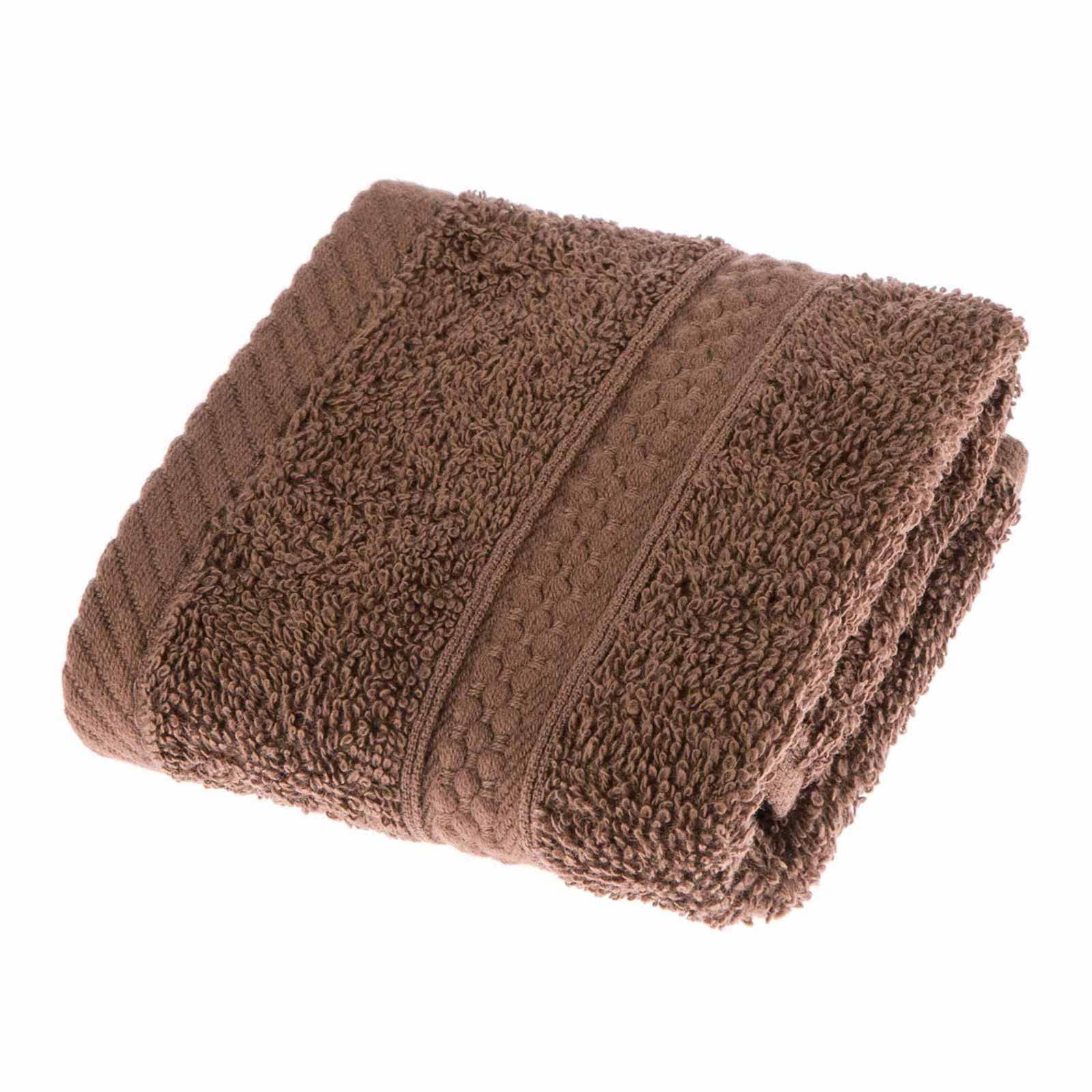 HOMESCAPES Chocolate Brown Turkish Cotton Face Cloth Flannel Super Soft Thick & Absorbent 500 GSM Towel Heavy Weight for everyday Luxury — image 1