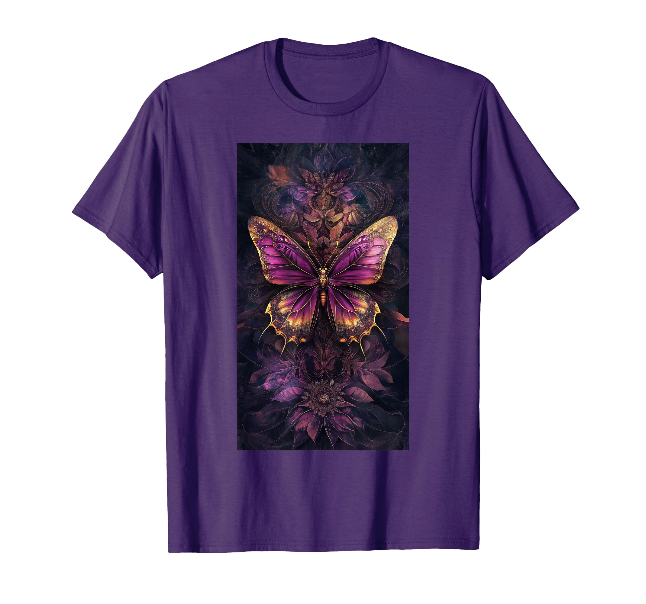 Floral Patterns Butterfly art Purple butterfly T-Shirt