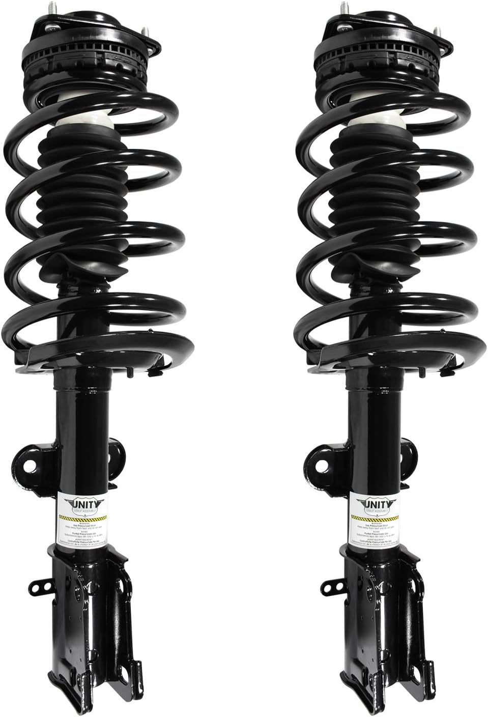 UNITY AUTOMOTIVE 2-11970-001 Front 2 Wheel Complete Strut Assembly Kit 2008-2012 Dodge Caravan