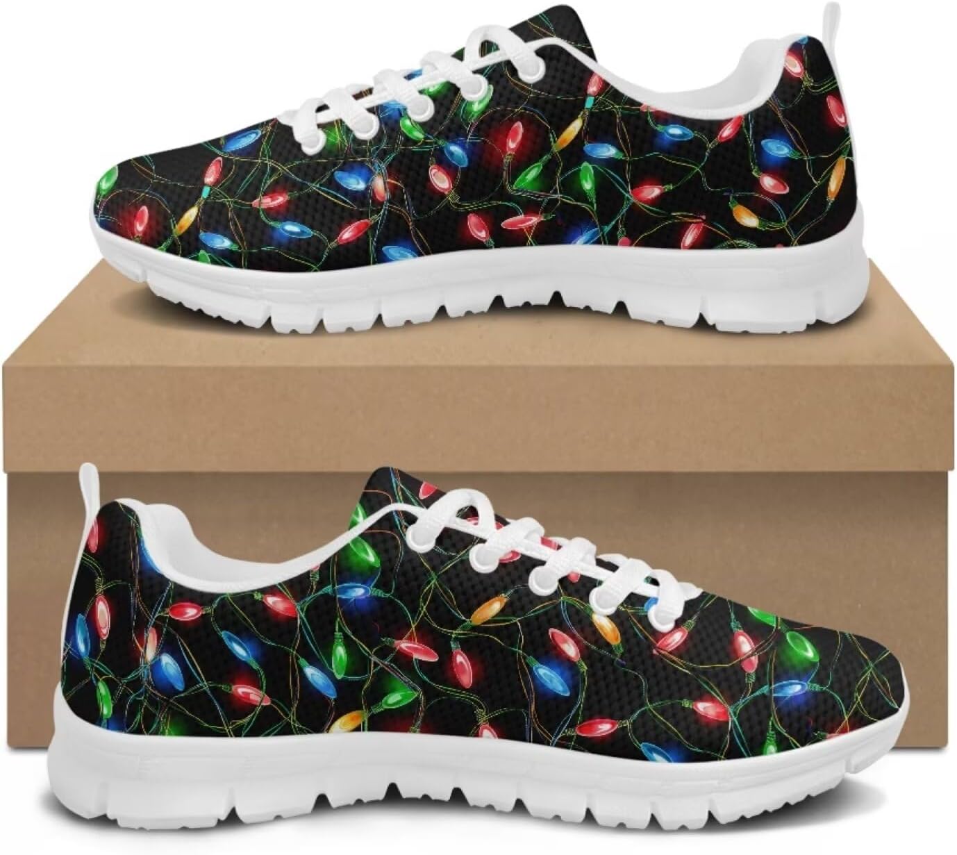 Jeiento American Flag Shoes Men's Fashion Sneaker Sports Running Shoes Causal Travel Walking Flat Shoe Breathable