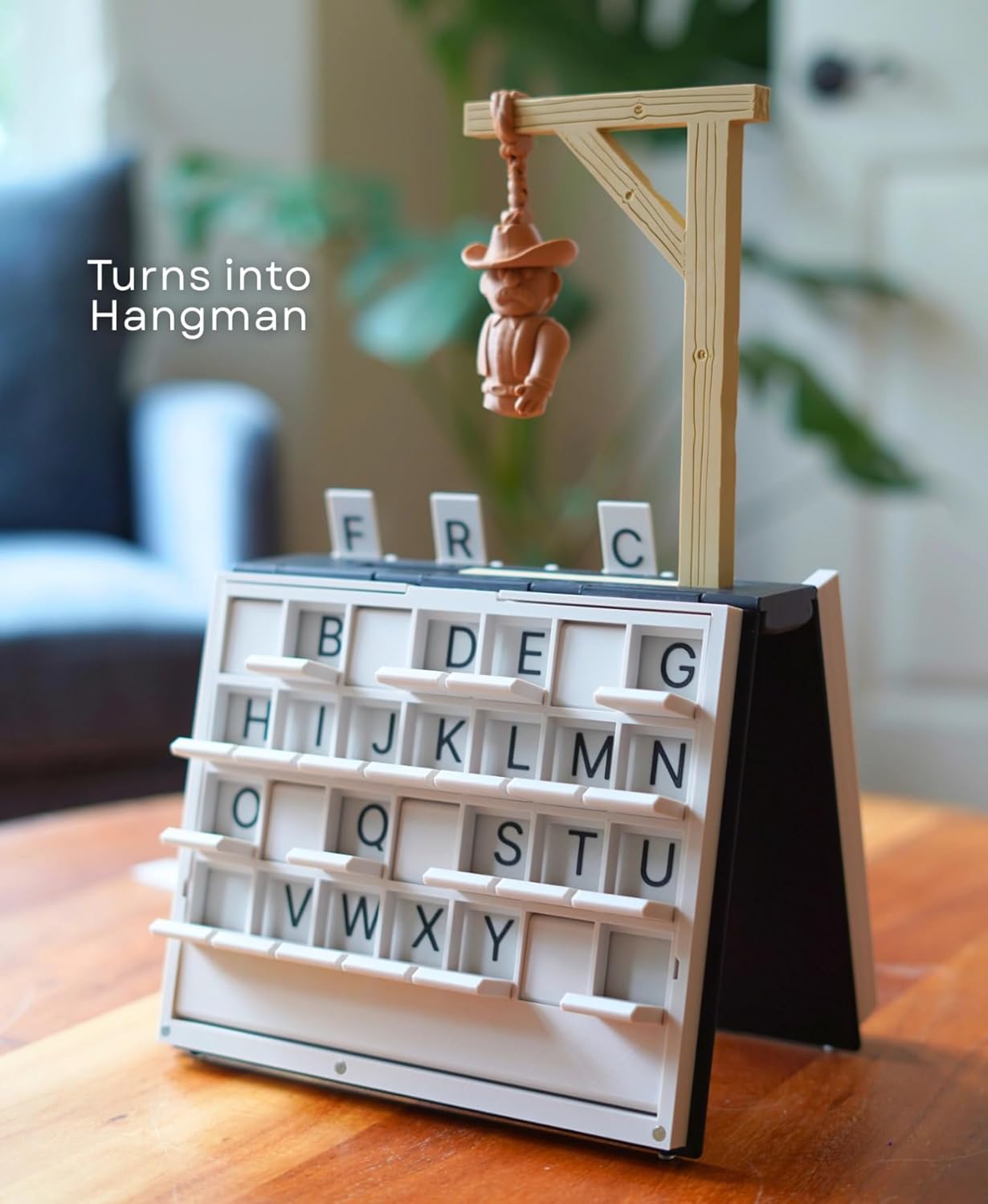 PlayBook'd - Hangman, Vocabulary Words Spelling Challenge Table Game, Hangman Challenge Game,Portable Books Design Board Game for Adults