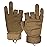 Seibertron S.O.L.A.G-T Tactical Three Fingerless Gloves - Lightweight Impact Protection Gloves for Outdoor Sports Coyote XS