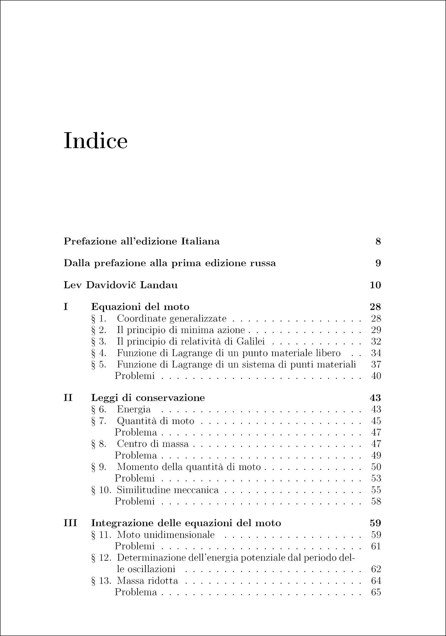 Fisica Teorica 1. Meccanica
