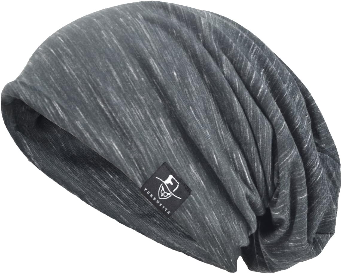 VECRYMen Slouch Hollow Beanie Thin Summer Cap Skullcap