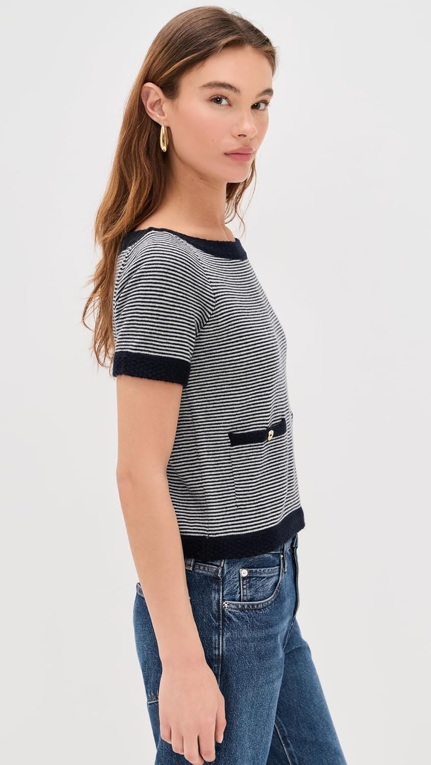 FRAME Women's The Cashmere Boat Neck Top - Image 5