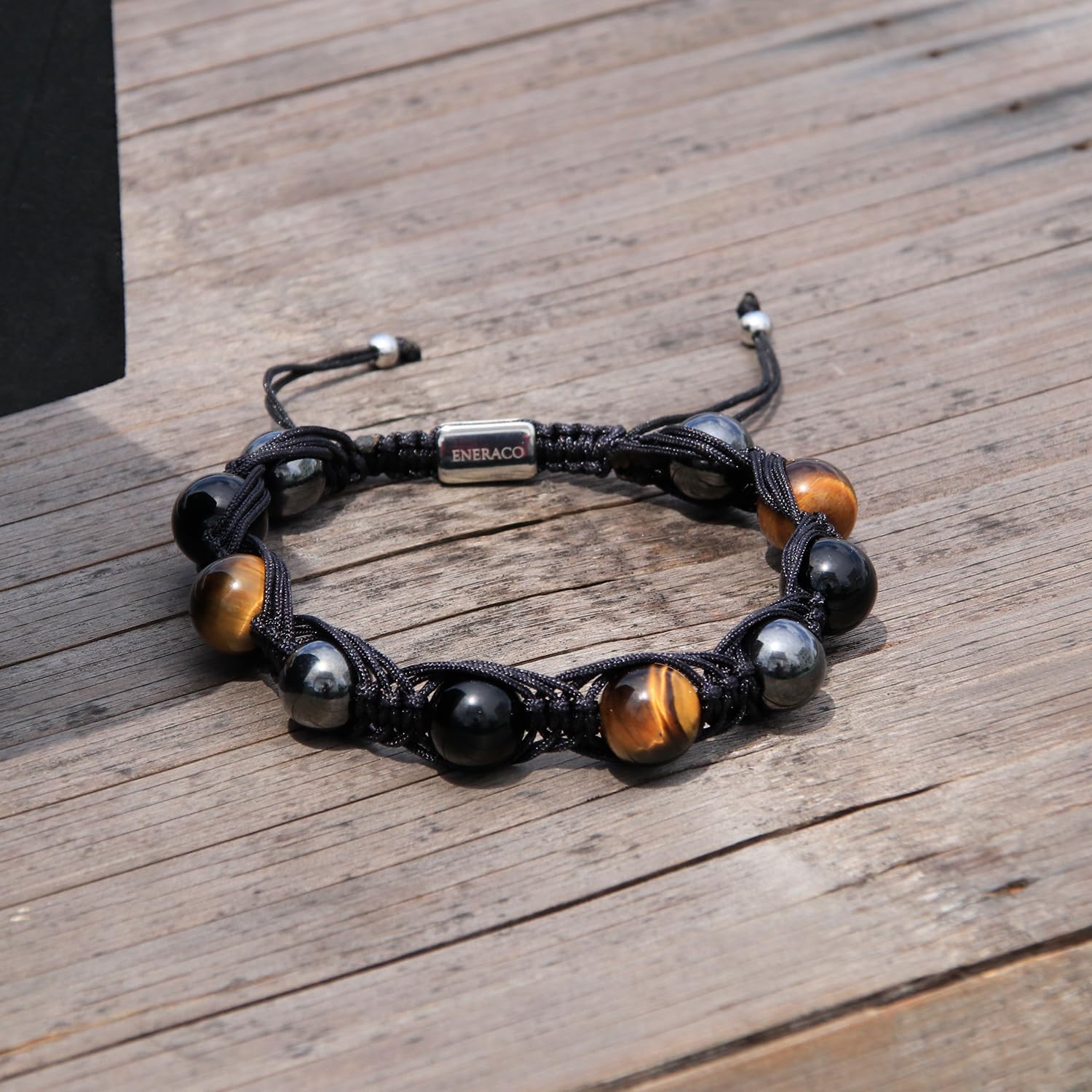 Protection Crystals Beads Bracelet for Men - Healing Stone Bracelet Triple Protection Beaded Bracelet Tiger Eye Obsidian Hematitie Energy Crystal Bracelets for Men Gifts for Him Stress Relief - Image 8