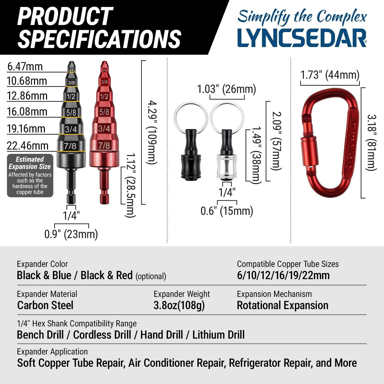 6-in-1 Copper Swedge Tool Set - HVAC Expansion Kit -3