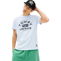 Tommy Jeans Uomo T-Shirt Maniche Corte Gym con Scollo Rotondo