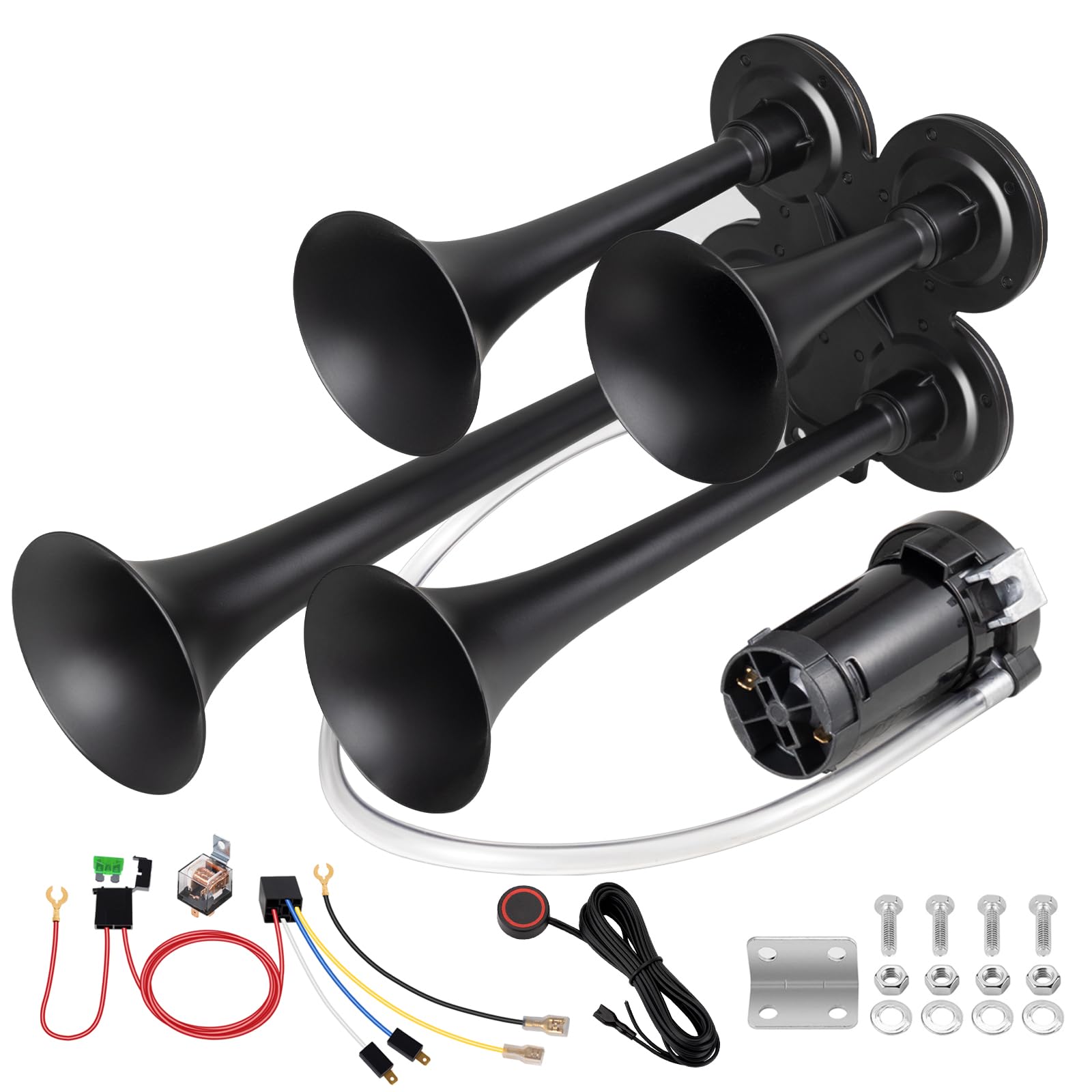 banhao 4 Trumpet Horns Train Horn Kit
