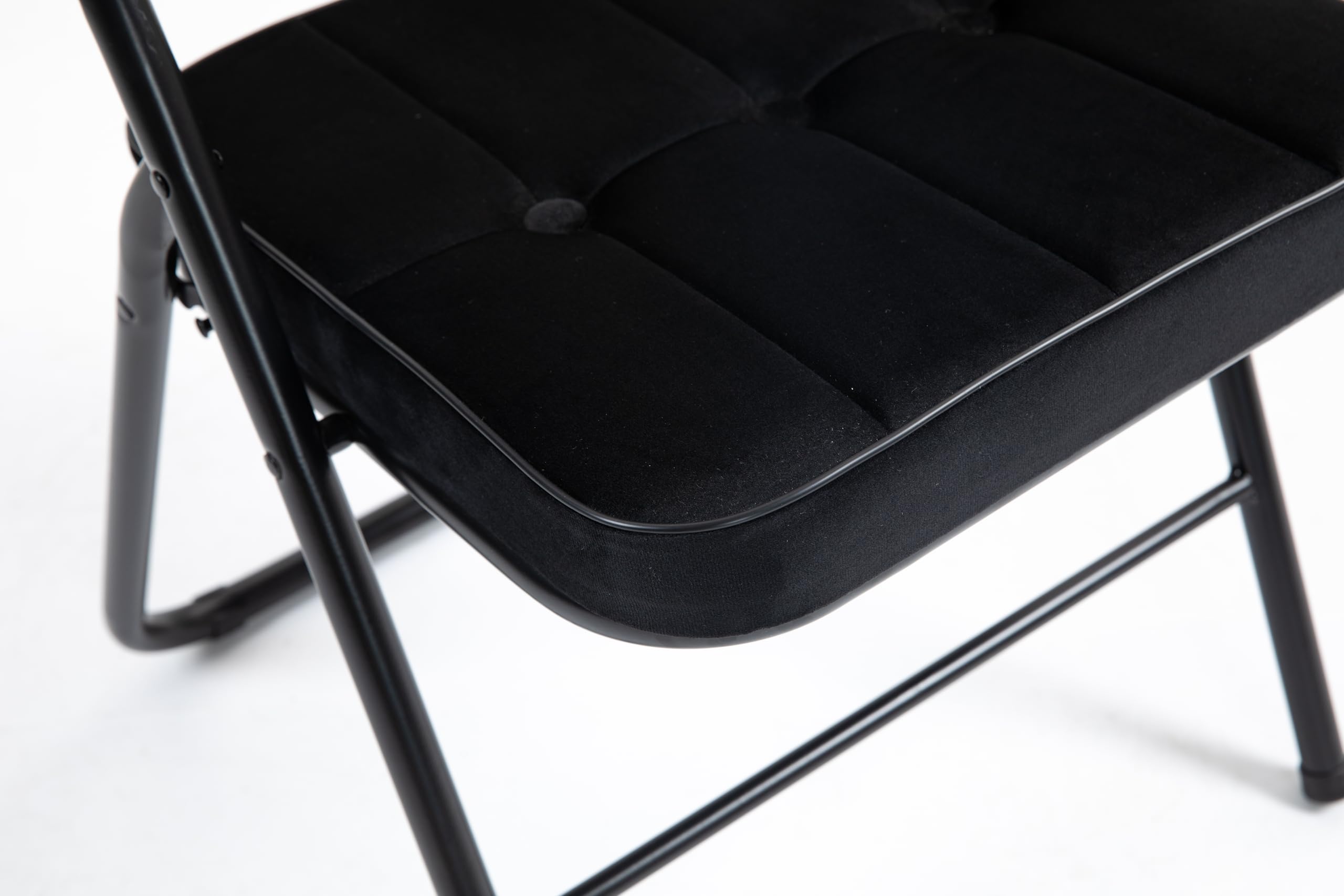 Homgoday Silla Plegable con Asiento y Respaldo Acolchados - Pack de 2 para Comedor y Exterior
