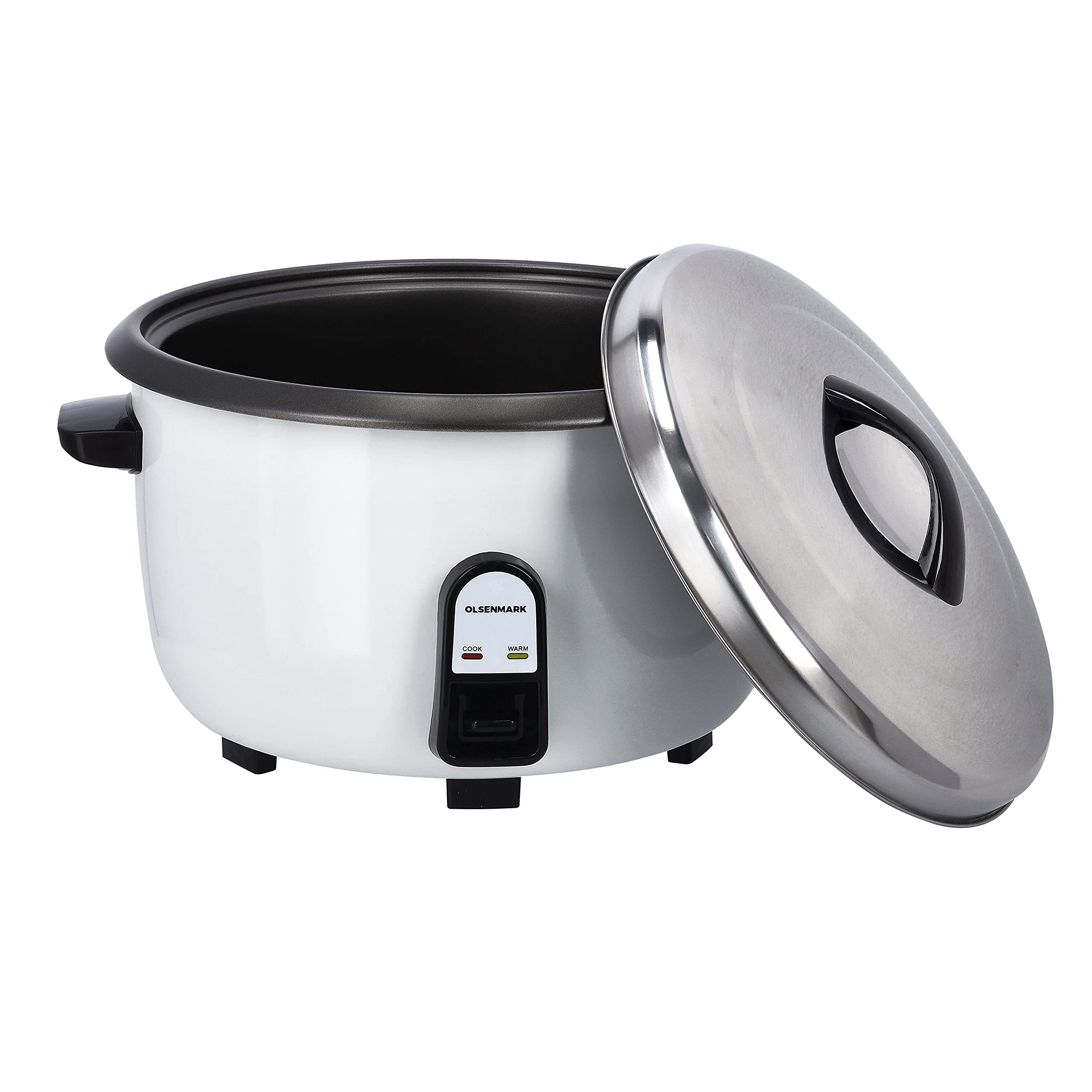 Olsenmark 2500W Automatic Rice Cooker, 8 Litre Capacity, White/Black
