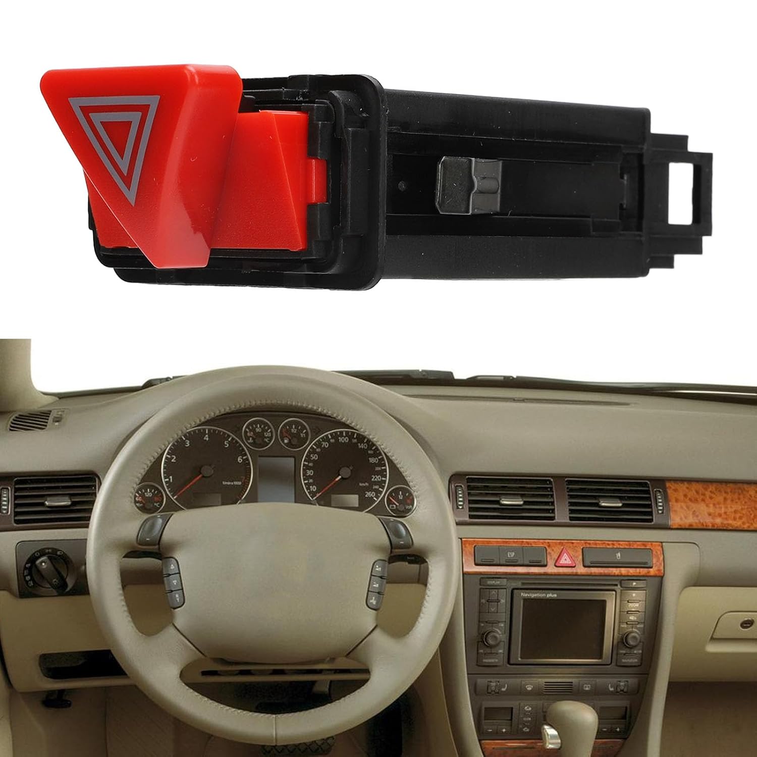 Hazard Emergency Switch, Hazard Emergency Switch Sensitive Safe 4B0941509C Light Warning Button for C5 1997 to 2004