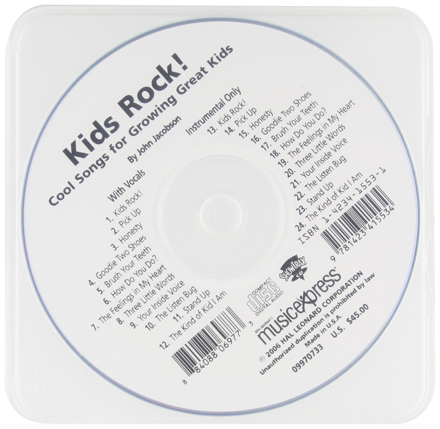 KIDS ROCK! - COOL SONGS FOR GROWING GREAT KIDS (CD)